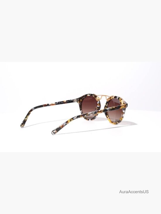 Retro Double Bridge Polarized Sunglasses main image 3